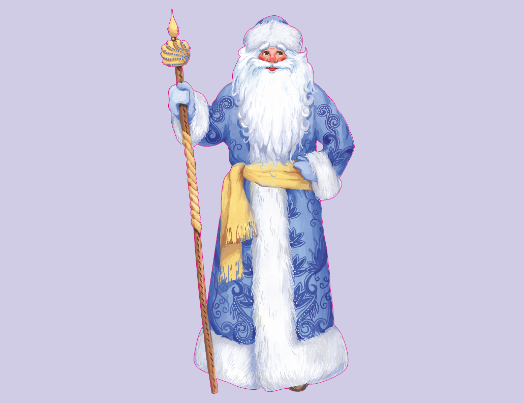 Ростовые фигуры деда мороза и снегурочки - print100.ru