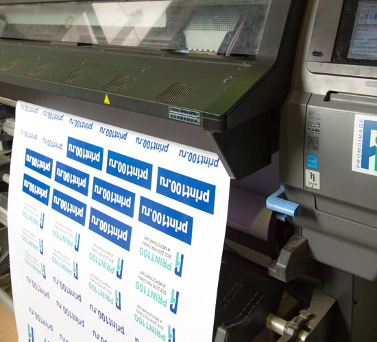 01 Печать наклеек на пленке - print100.ru
