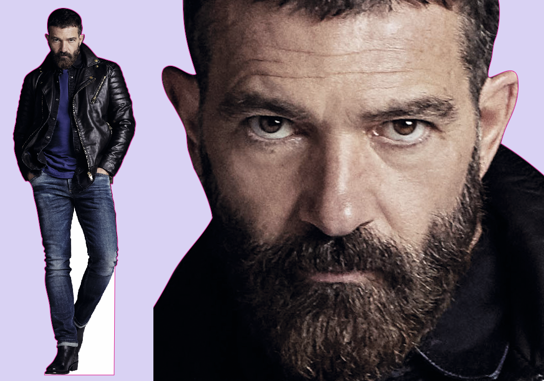 22M Шаблон ростовая фигура Антонио Бандэрос  - print100.ru