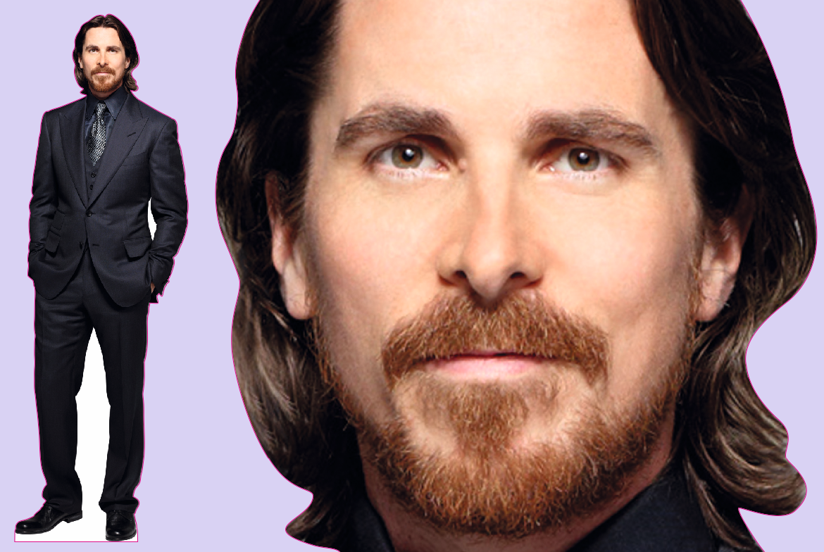 35M Шаблон ростовая фигура Кристиан Бэйл  - print100.ru