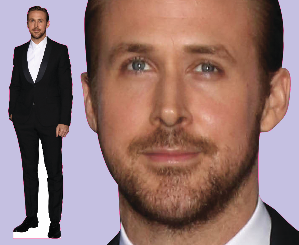 Шаблон ростовая фигура Райан Гослинг   - print100.ru