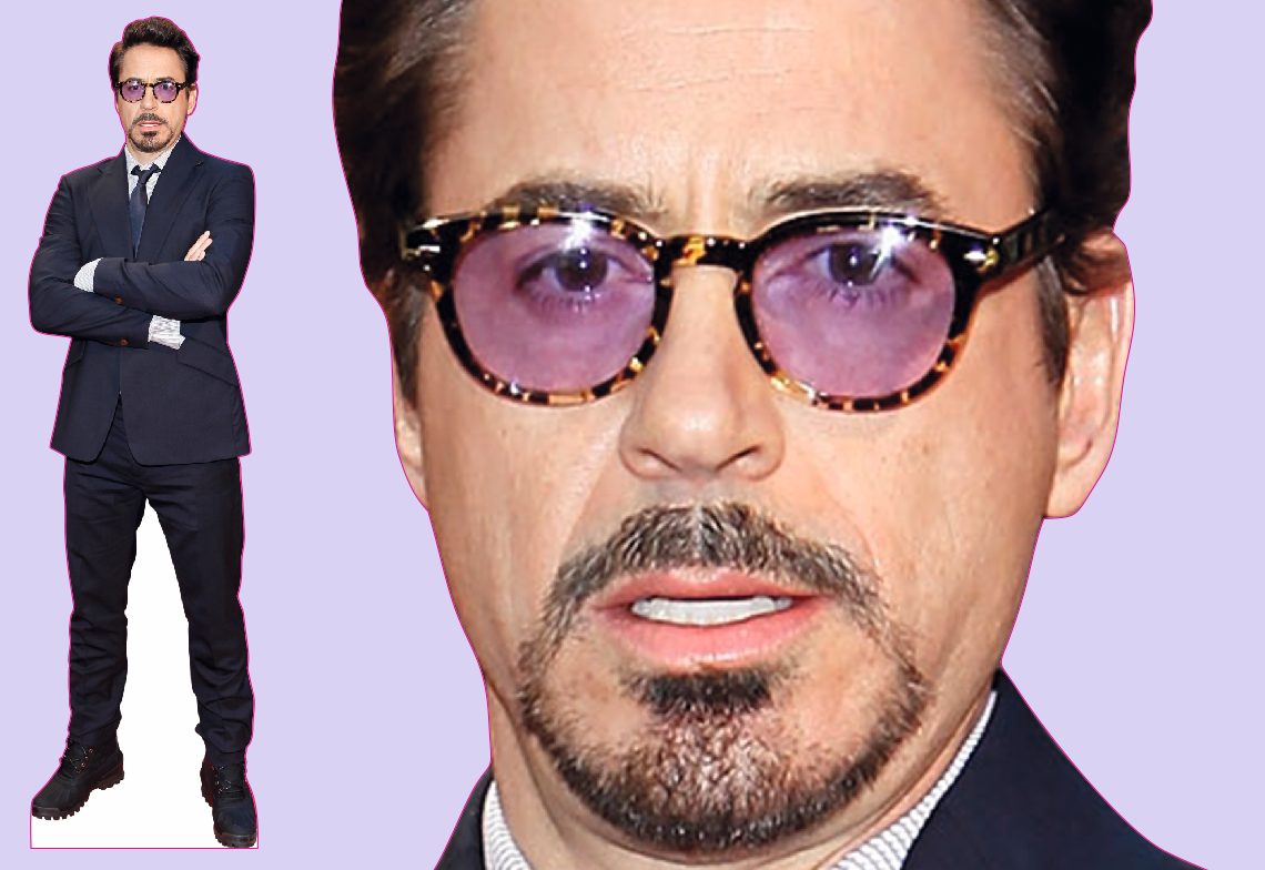 Шаблон ростовая фигура Роберт Дауни Младший - print100.ru