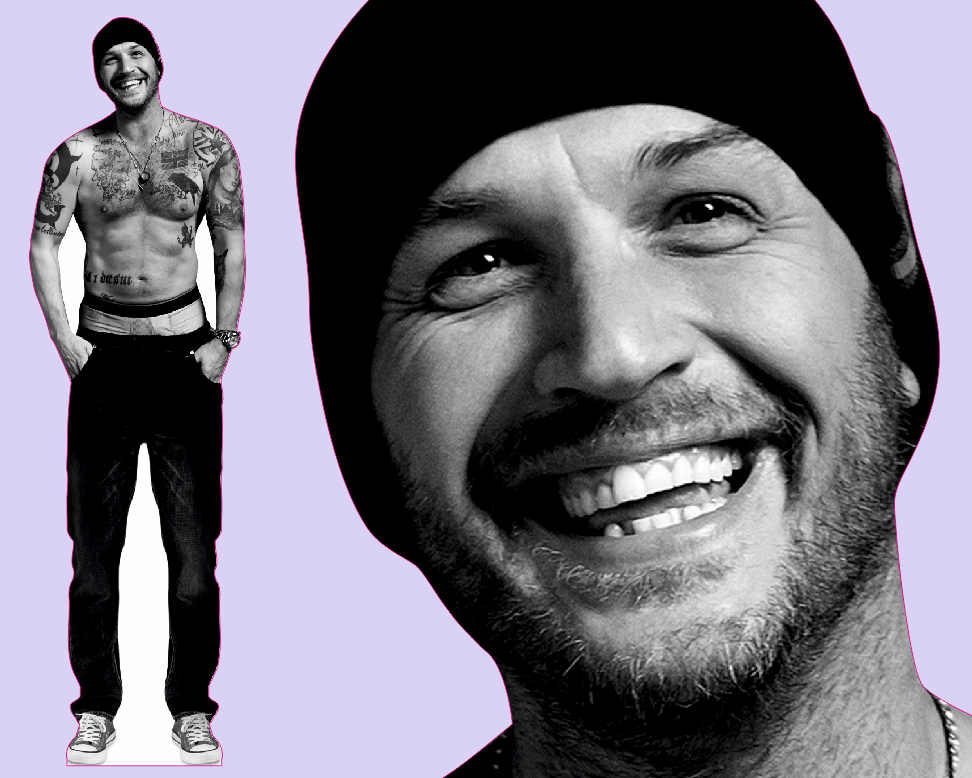 43M Шаблон ростовая фигура Том Харди - print100.ru