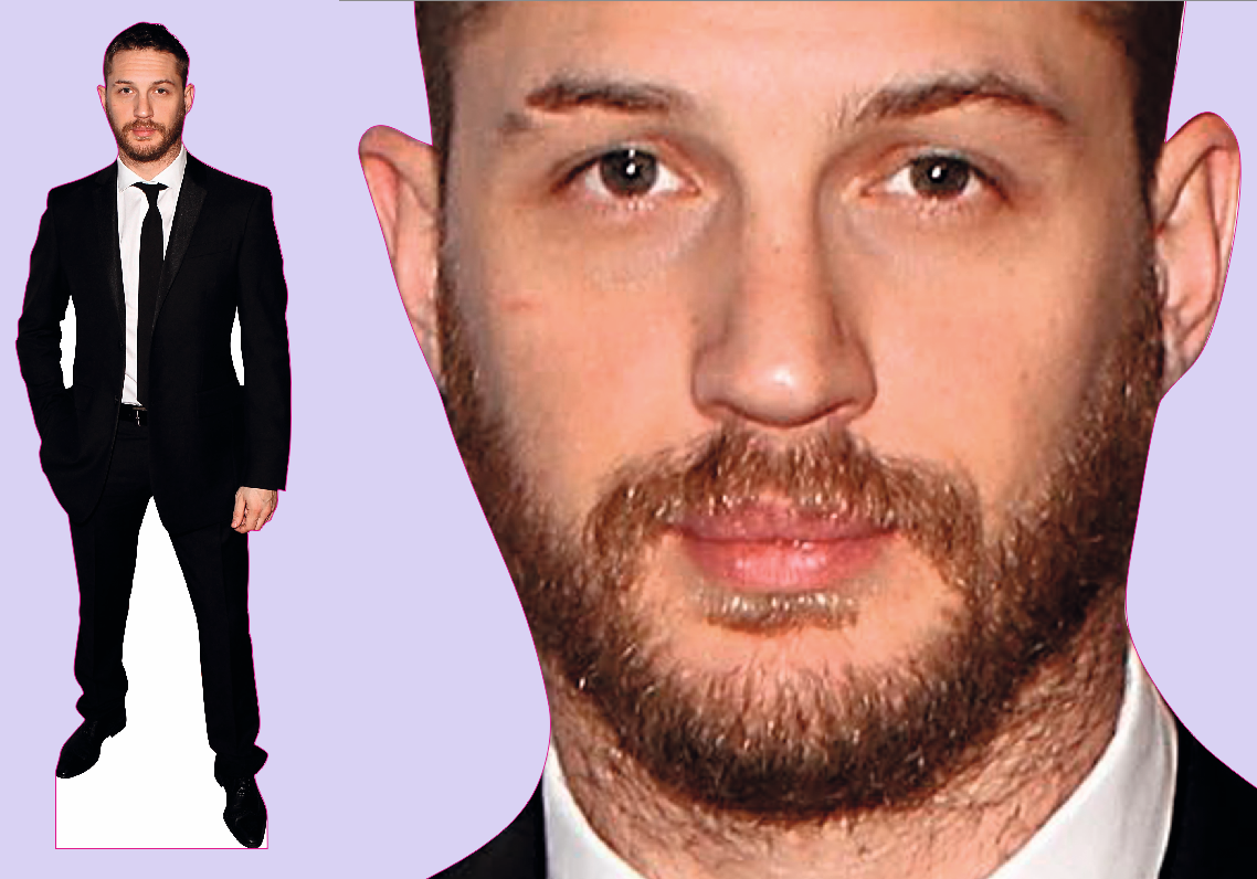 44M Шаблон ростовая фигура Том Харди 2 - print100.ru