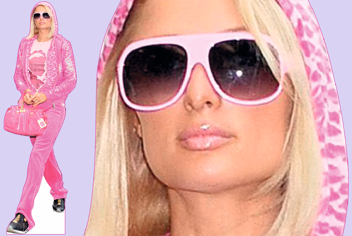 Шаблон ростовая фигура Перис Хилтон - print100.ru