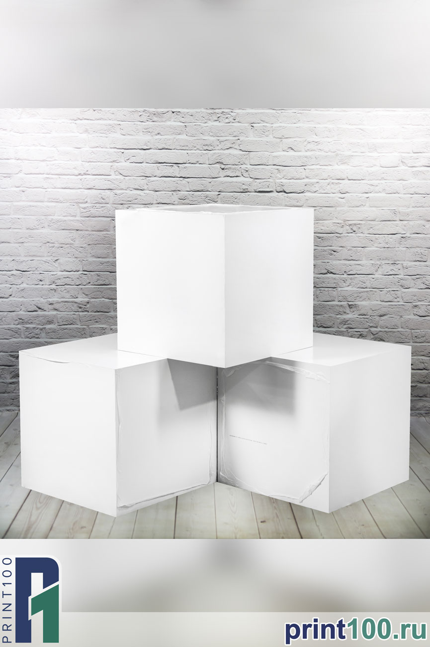 Прямая Уф рекламные кубы из пластика - print100.ru