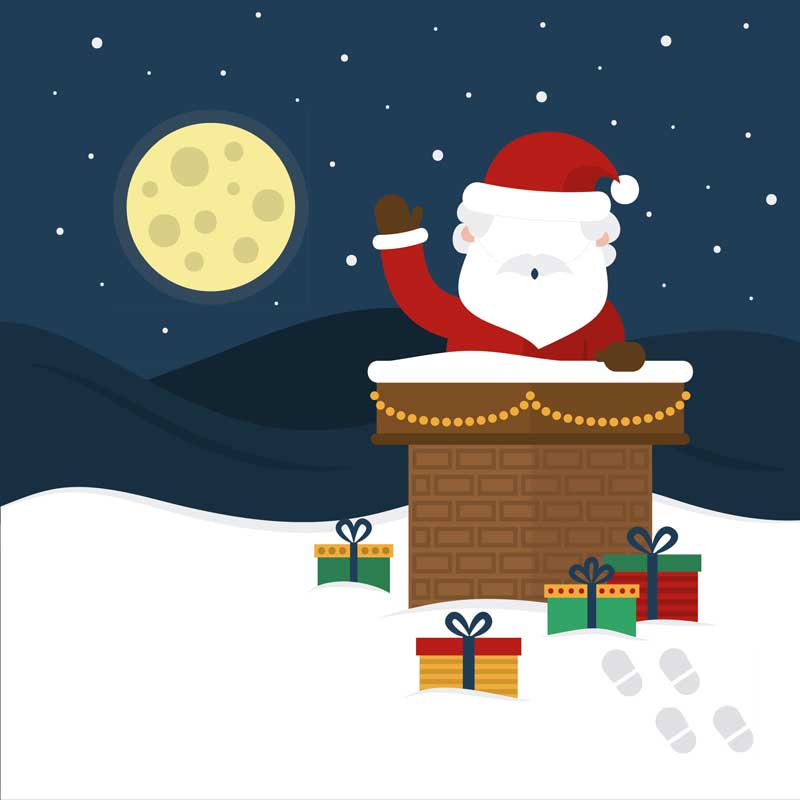 Тантамареска Дед Мороз с подарками - print100.ru 