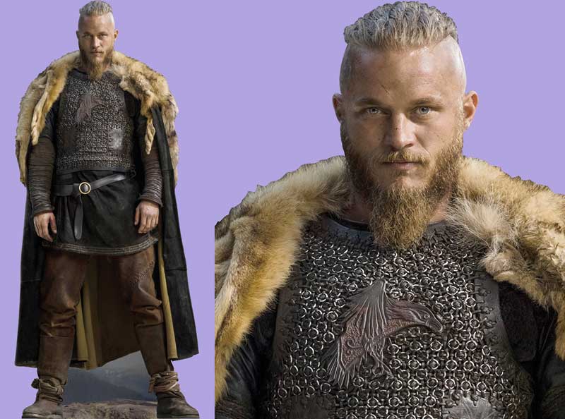 Шаблон ростовая фигура Рагнар Лодброк  (Викинги) - print100.ru