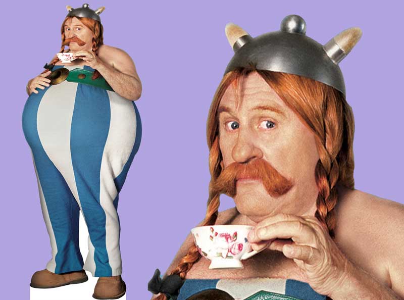 Шаблон ростовая фигура Астерикс - print100.ru