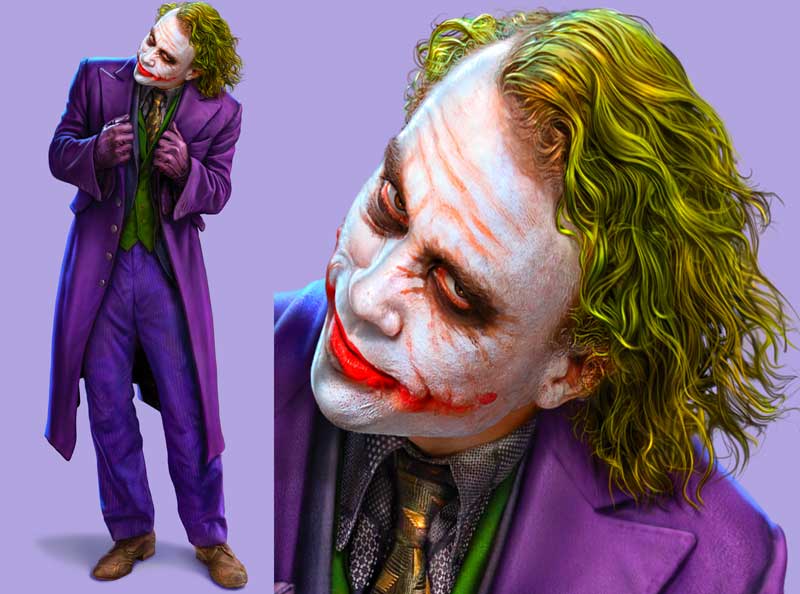 Шаблон ростовая фигура Джокер - print100.ru