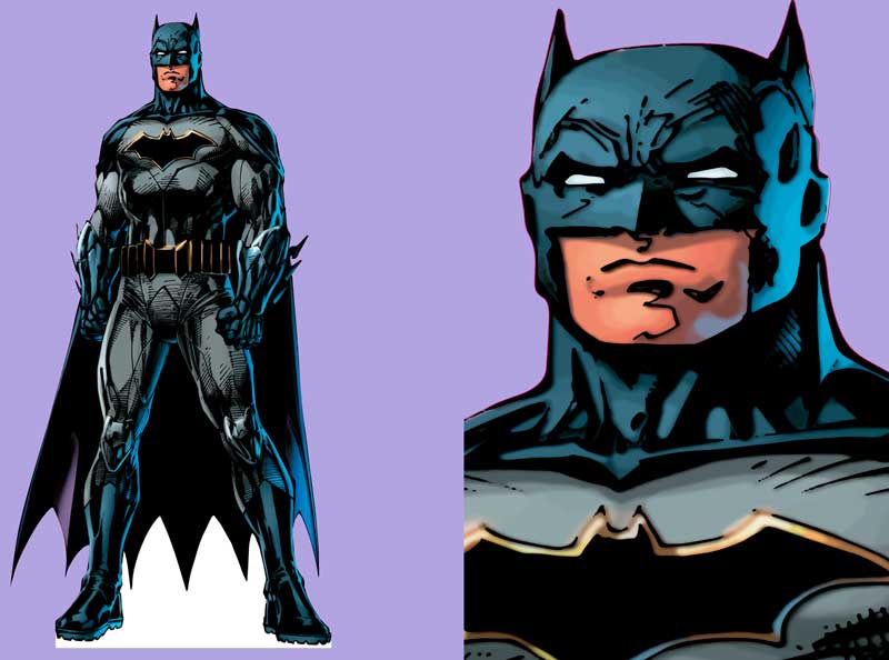 Шаблон ростовая фигура Бэтмен 3 - print100.ru