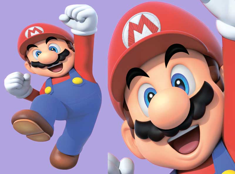 Шаблон ростовая фигура Марио - print100.ru