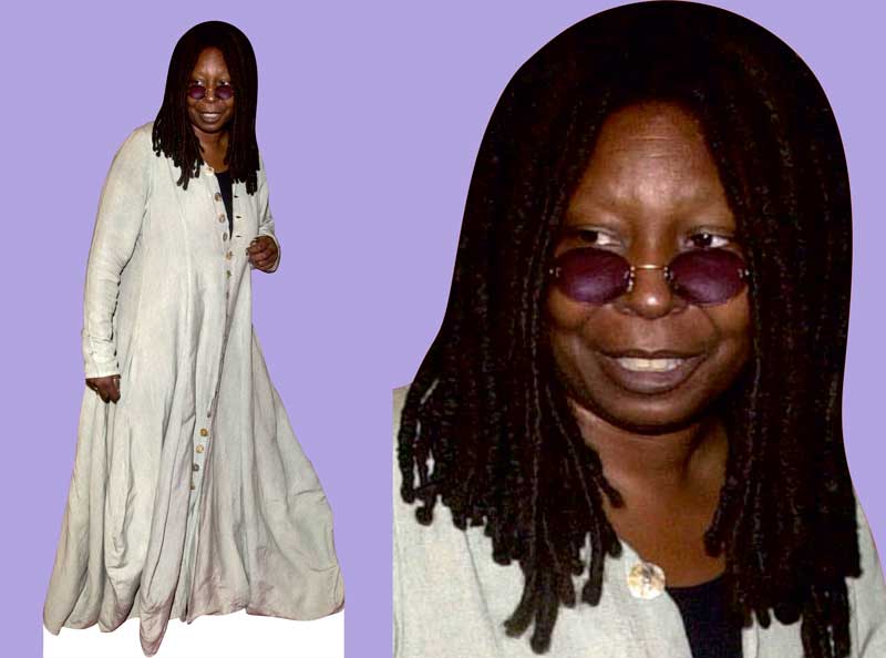 Шаблон ростовая фигура Вупи Голдберг - print100.ru