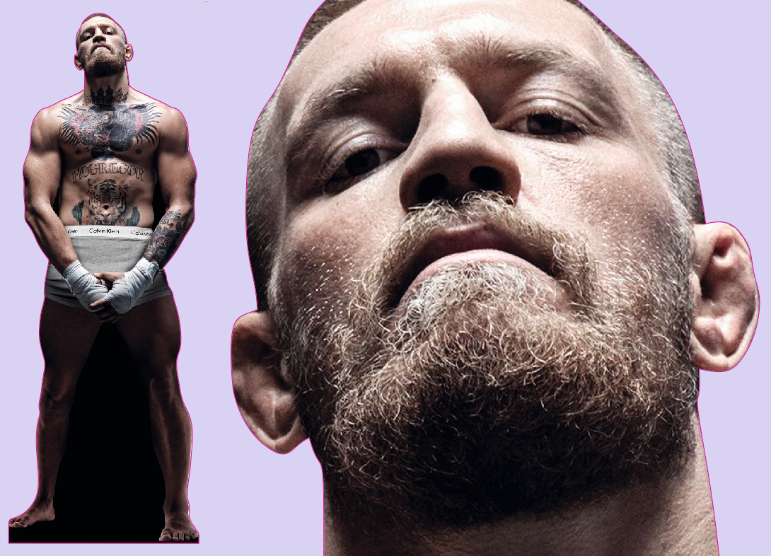 Шаблон ростовая фигура Конор Макгрегор - print100.ru