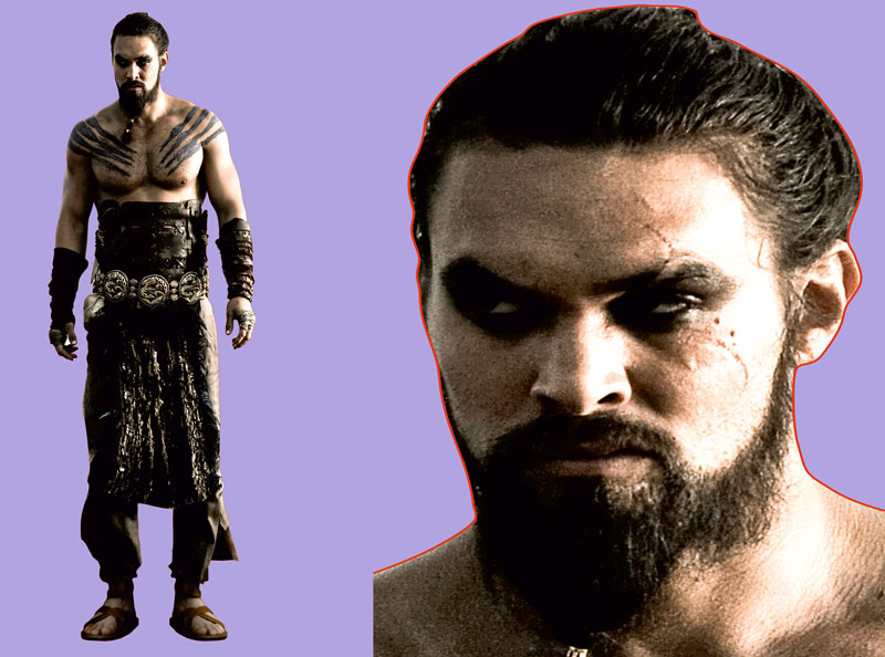 Шаблон ростовая фигура Кхал Дрого - print100.ru