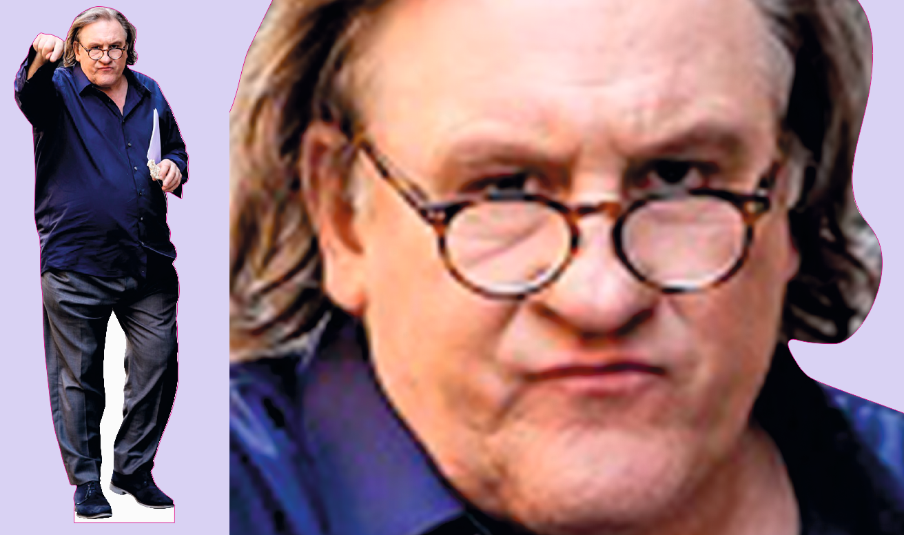 69M Шаблон ростовая фигура Жерар Депардье - print100.ru