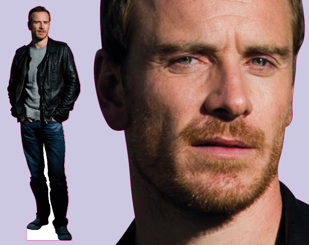 76M Шаблон ростовая фигура Майкл Фассбендер - print100.ru