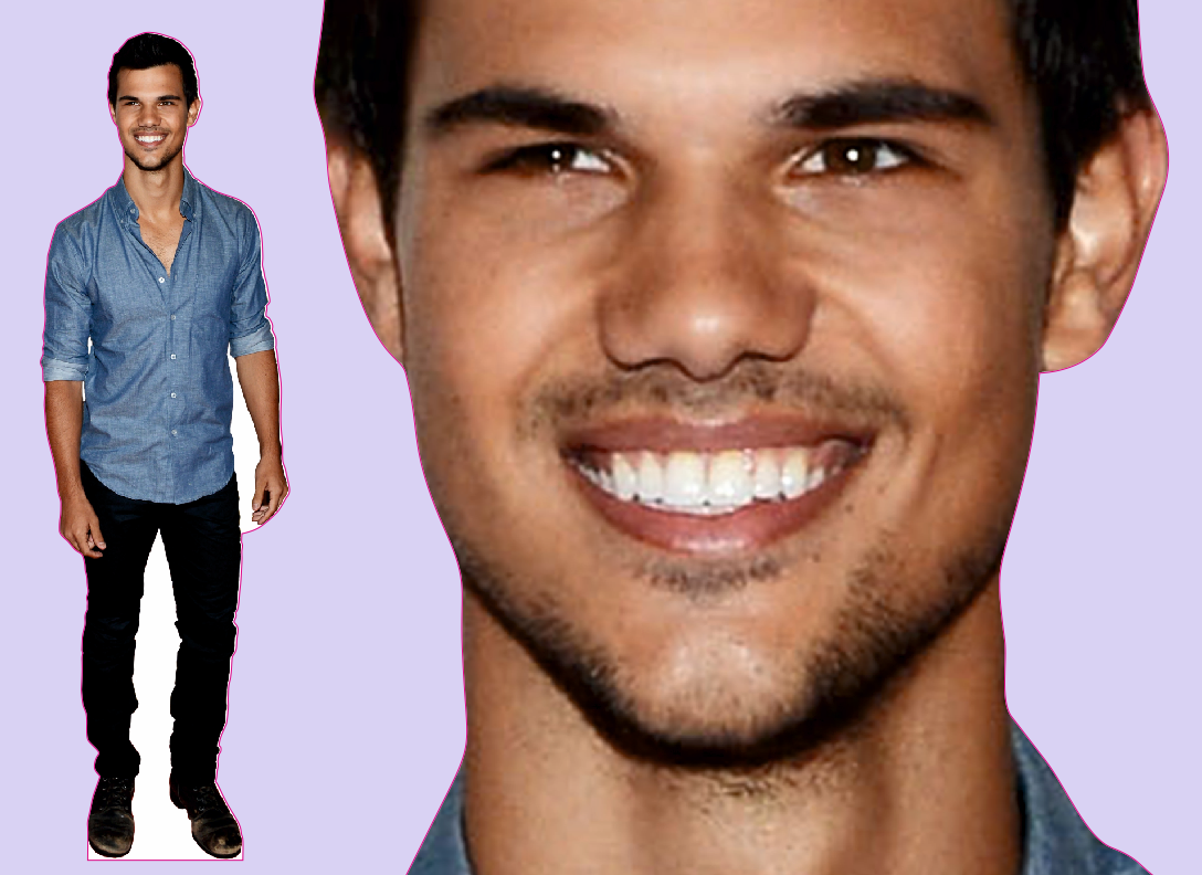 80M Шаблон ростовая фигура Тейлор Лотнер - print100.ru