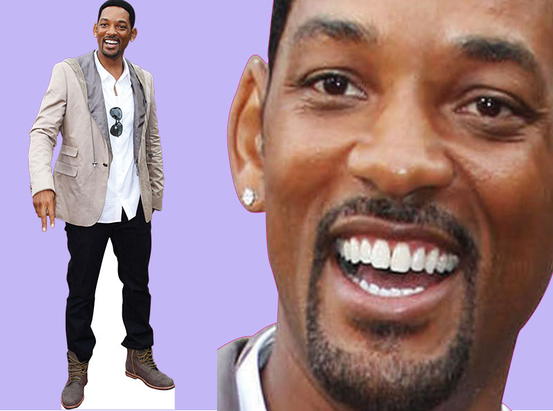 82M Шаблон ростовая фигура Уилл Смит - print100.ru