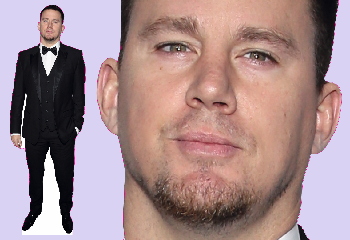 Шаблон ростовая фигура Ченинг Татум - print100.ru