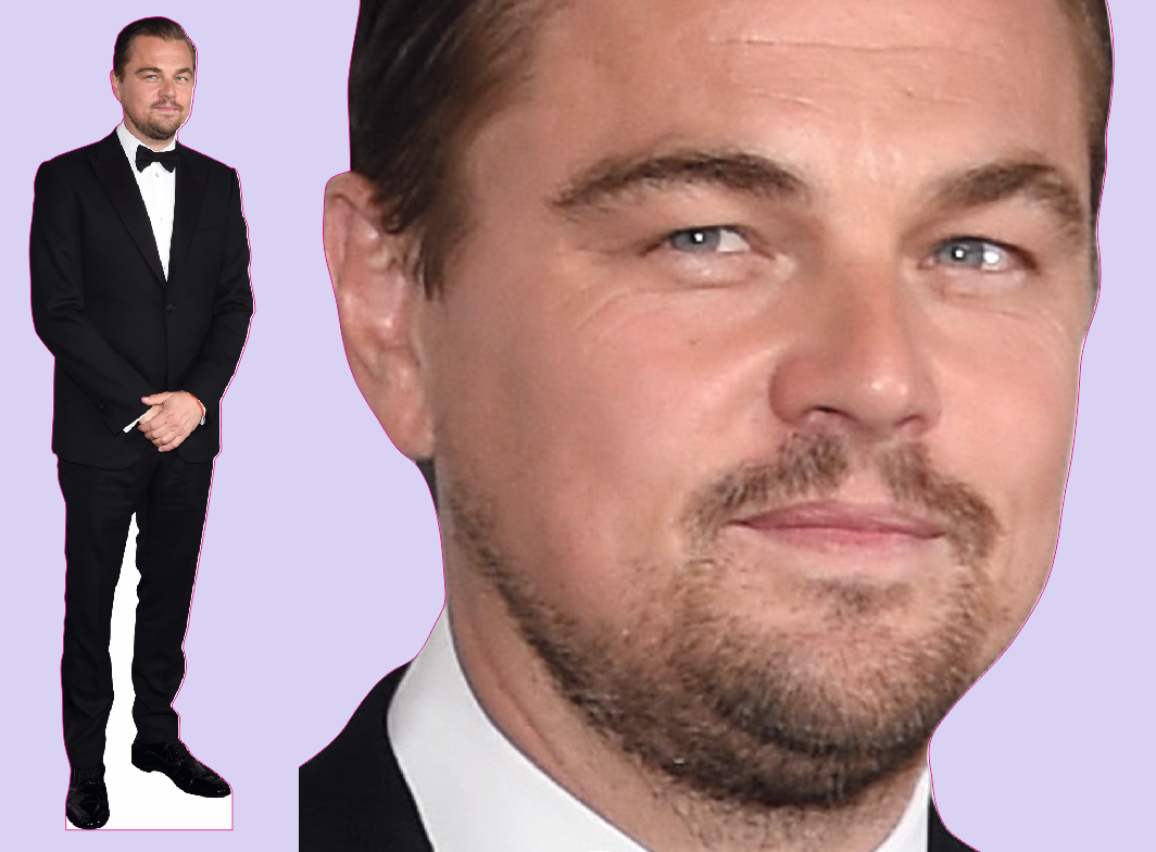 Шаблон ростовая фигура Леонардо Ди Каприо - print100.ru