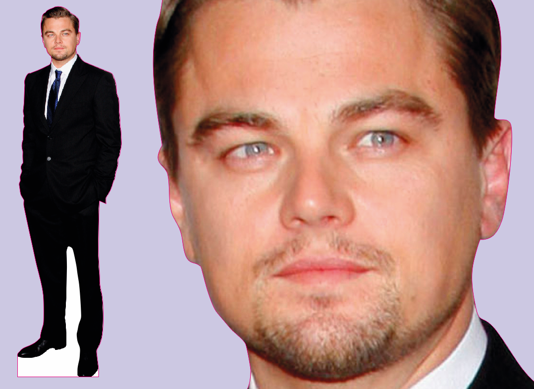 Шаблон ростовая фигура Леонардо Ди Каприо - print100.ru