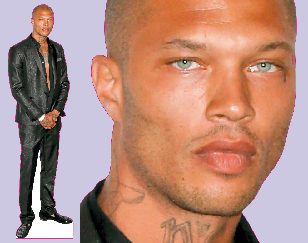 94M Шаблон ростовая фигура Джереми Микс - print100.ru