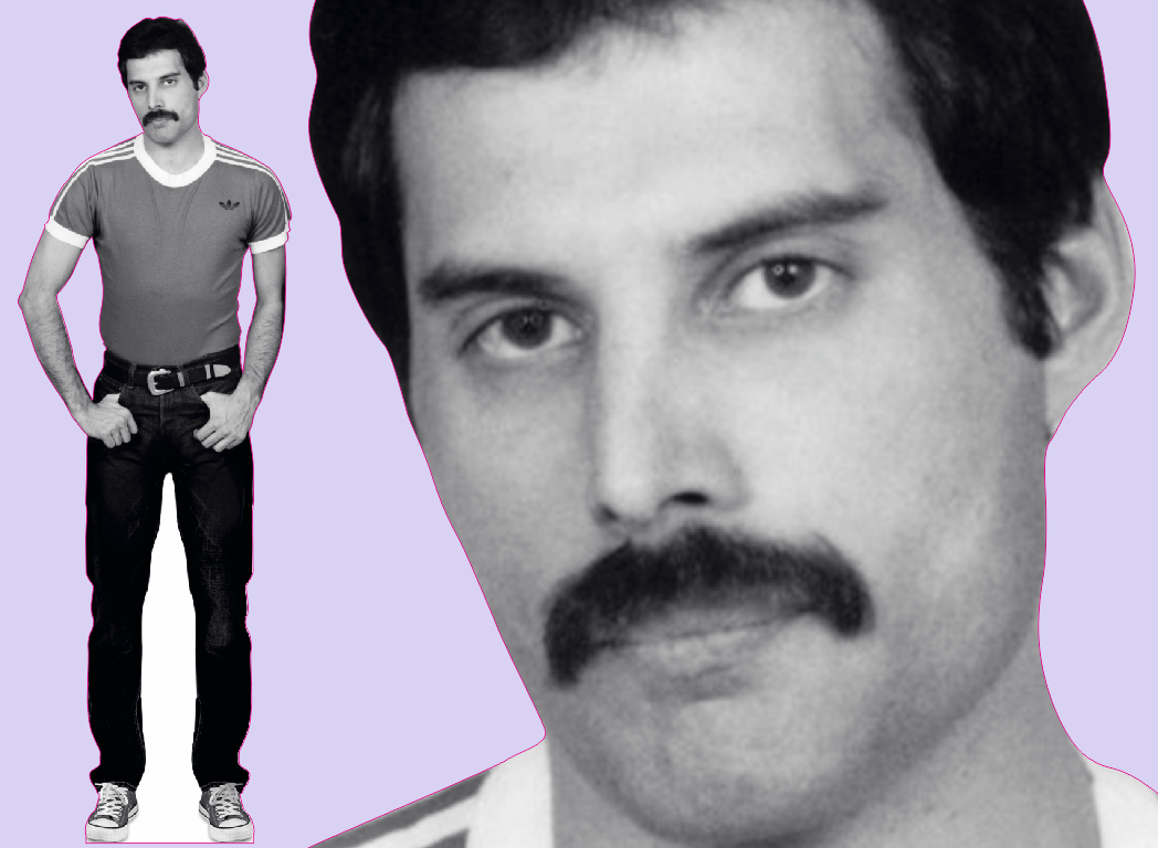 Шаблон ростовая фигура Фредди Меркури 2  - print100.ru