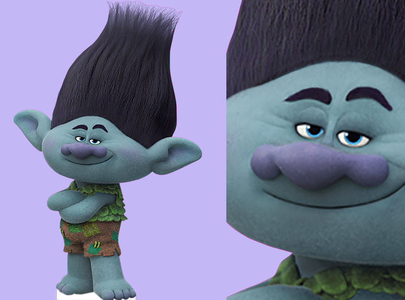 Шаблон ростовая фигура Тролль Цветан - print100.ru