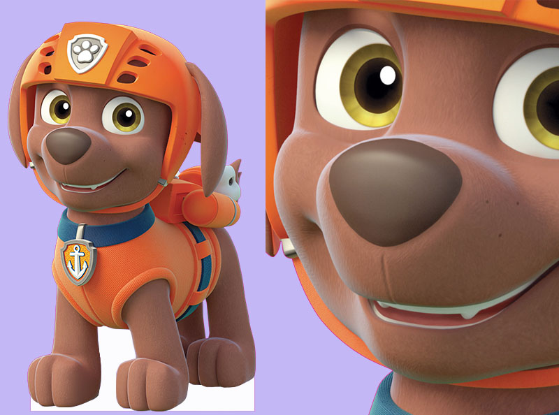 Шаблон ростовая фигура Щенок Зума  (Щенячий патруль) - print100.ru