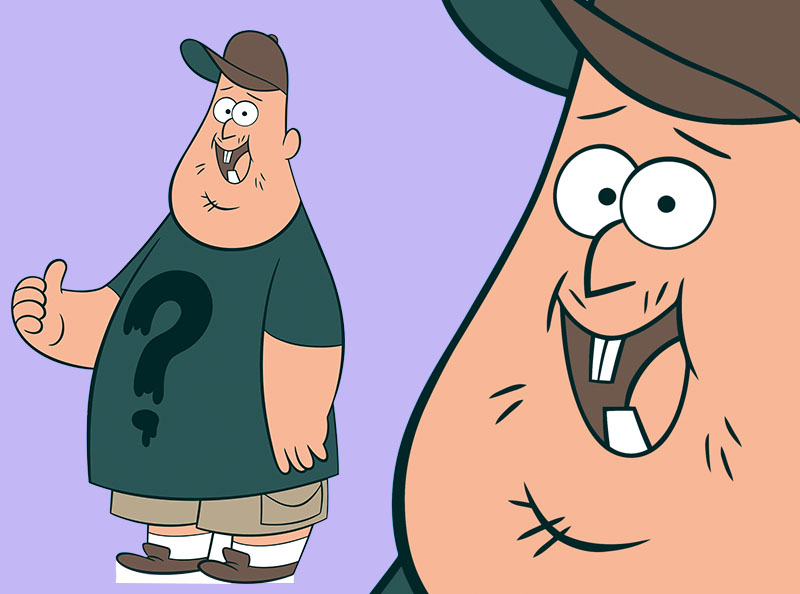 Шаблон ростовая фигура Сус (Гравити Фолз) - print100.ru