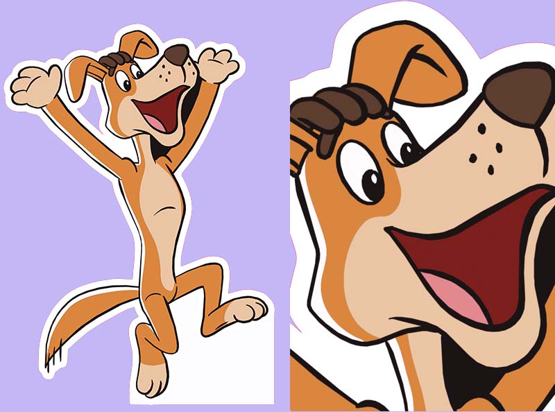 Шаблон ростовая фигура Шарик  (Трое из Простоквашино) - print100.ru