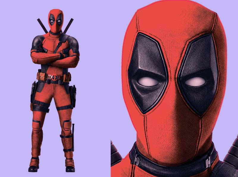 Шаблон ростовая фигура Дэдпул 3 - print100.ru