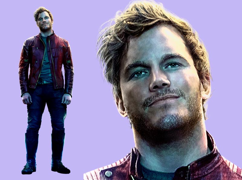 Шаблон ростовая фигура Звёздный Лорд 2 - print100.ru