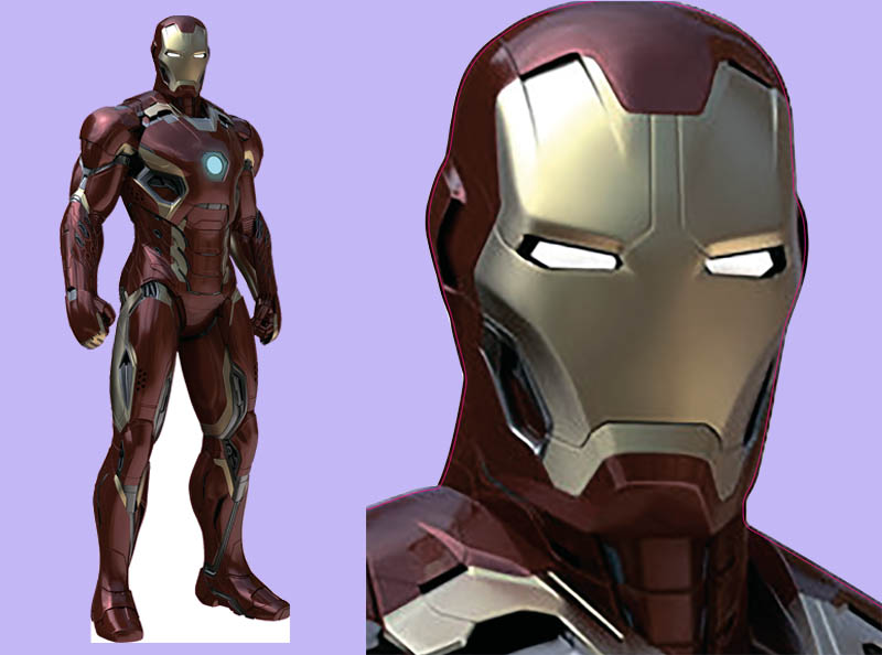 Шаблон ростовая фигура Железный человек 3 - print100.ru