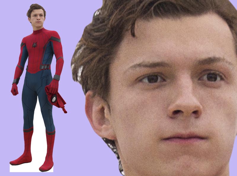 Шаблон ростовая фигура Человек паук - print100.ru