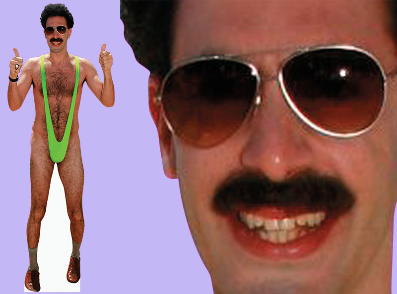 Шаблон ростовая фигура Борат - print100.ru