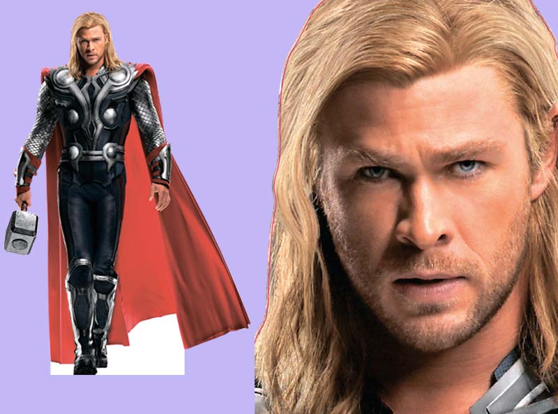 Шаблон ростовая фигура Тор 2 - print100.ru