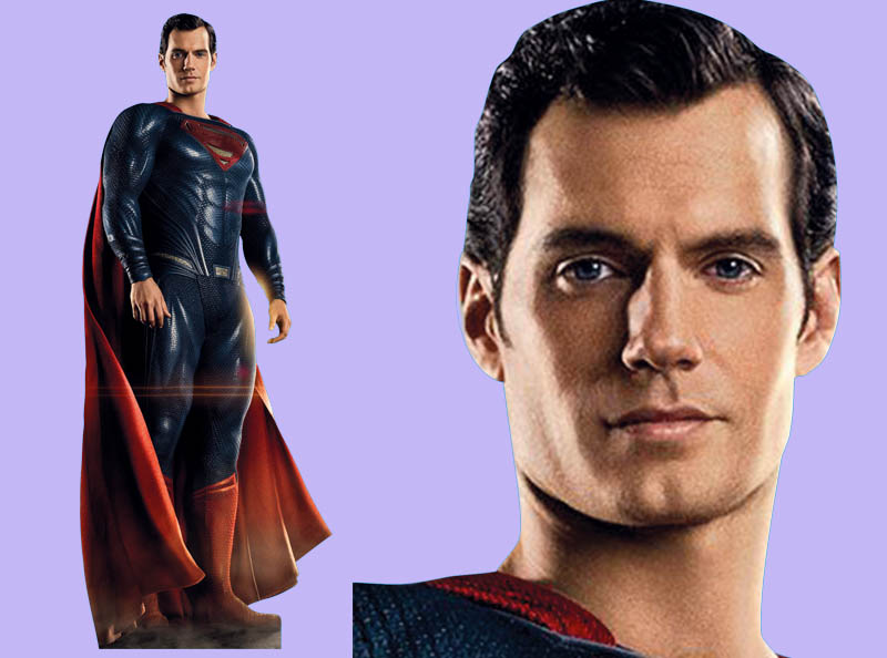 Шаблон ростовая фигура Супермен - print100.ru