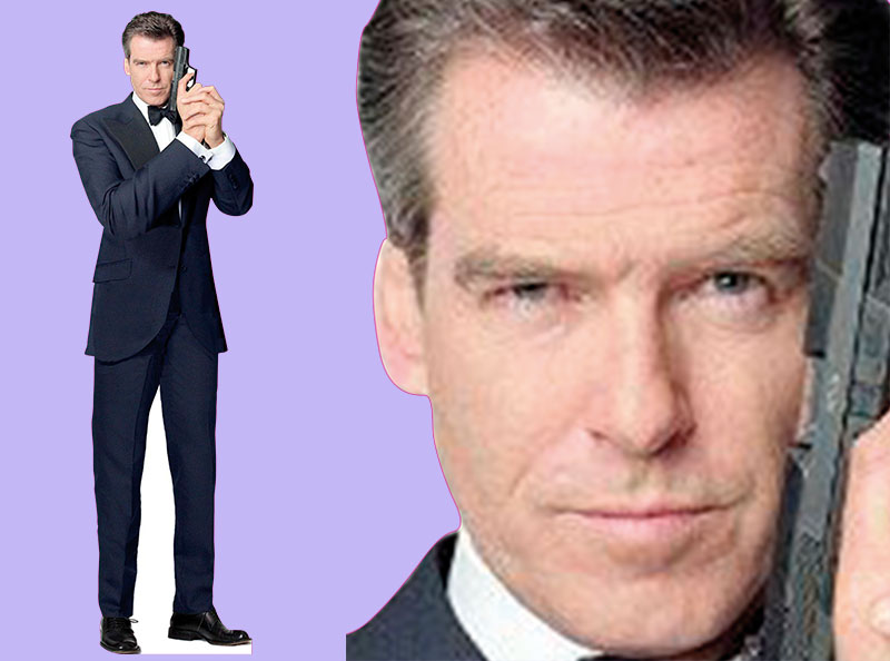 Шаблон ростовая фигура Джеймс Бонд 3 - print100.ru