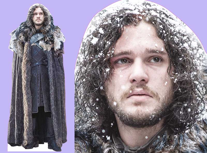 Шаблон ростовая фигура Джон Сноу - print100.ru