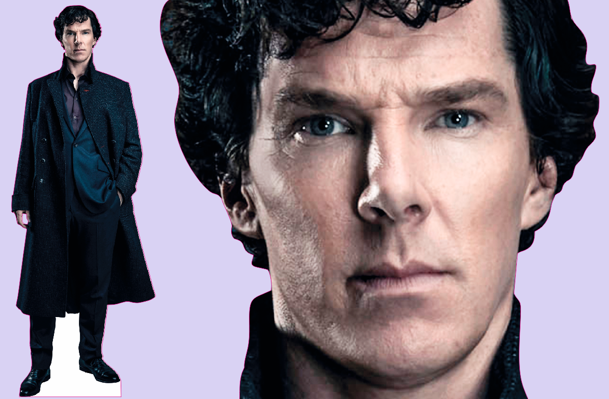 Шаблон ростовая фигура Шерлок Холмс 1 - print100.ru