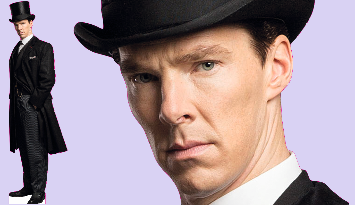 Шаблон ростовая фигура Шерлок Холмс 2 - print100.ru