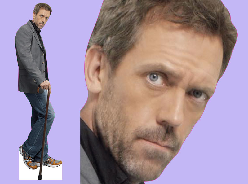 Шаблон ростовая фигура Доктор Хаус - print100.ru