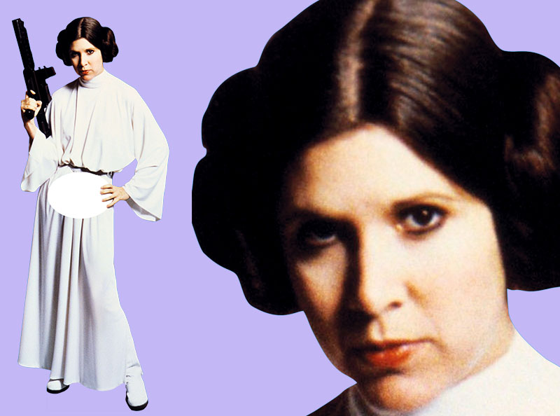 Шаблон ростовая фигура Принцесса Лея - print100.ru