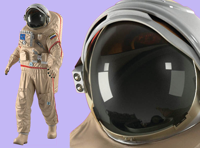 Шаблон ростовая фигура Космонавт - print100.ru