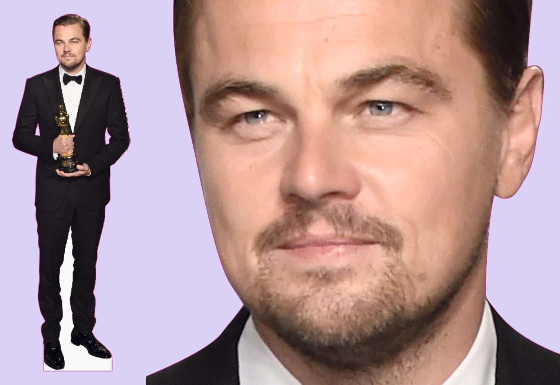 Шаблон ростовая фигура ДиКаприо с Оскаром - print100.ru