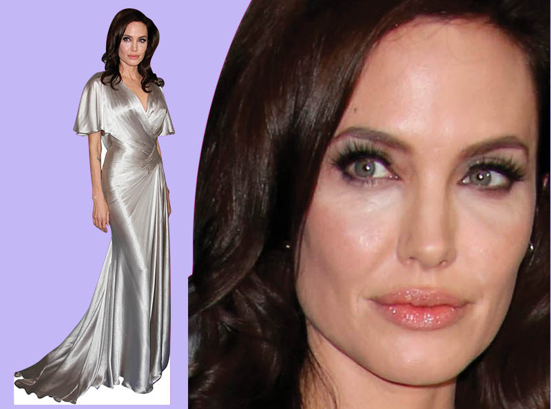 Шаблон ростовая фигура Анджелина Джоли 4 - print100.ru