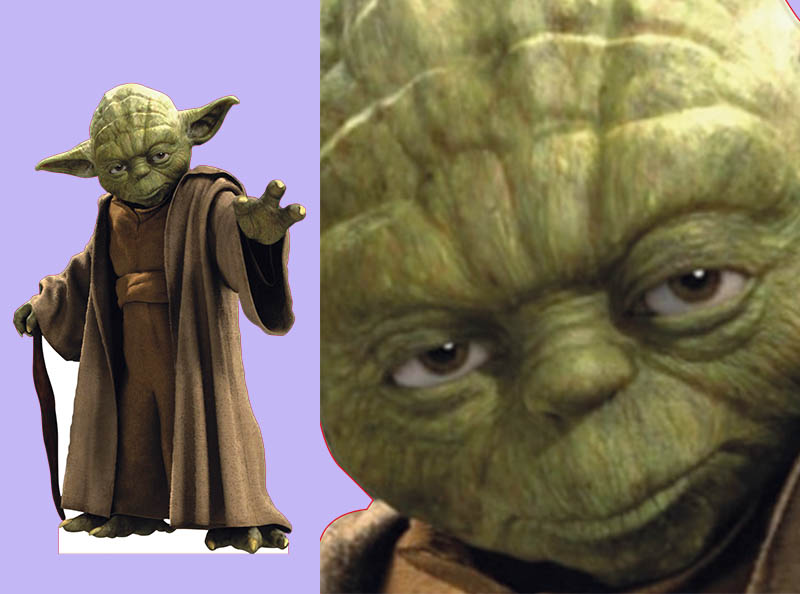 Шаблон ростовая фигура Йода - print100.ru