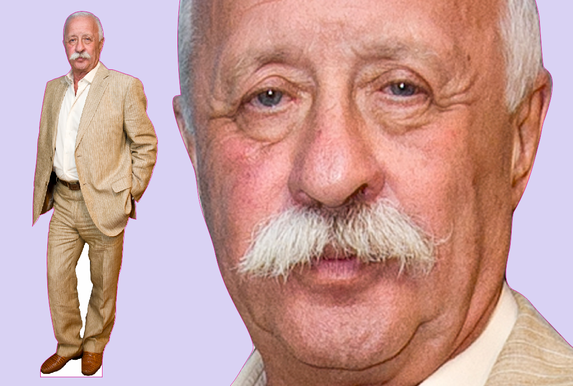 Шаблон ростовая фигура Леонид Якубович - print100.ru